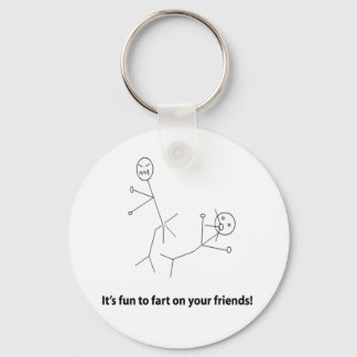 Funny Fart On Friends Keychain