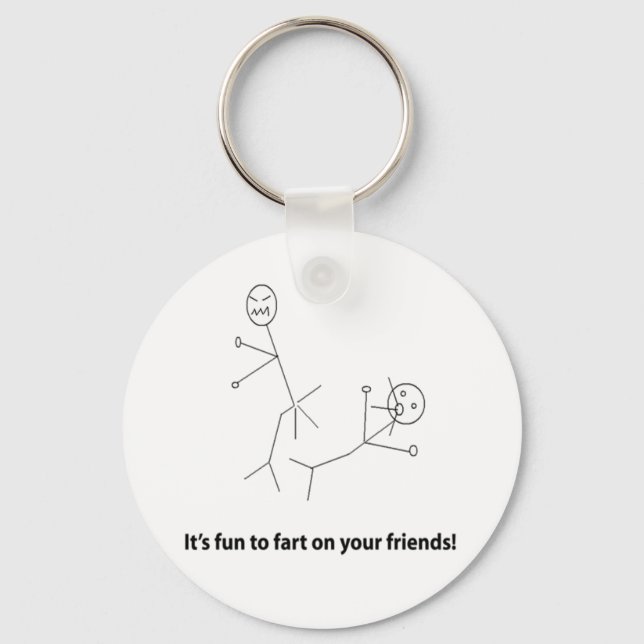 Funny Fart On Friends Keychain (Front)