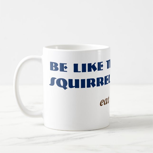 Funny Fart Squirrel Woodland Animal Comedy Coffee Mug (Left)