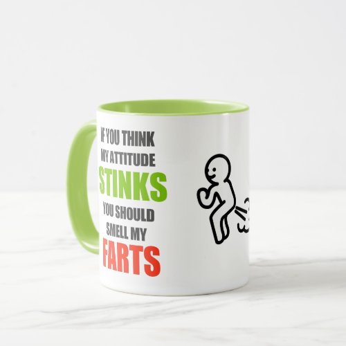 Funny Fart Text High Quality Mug