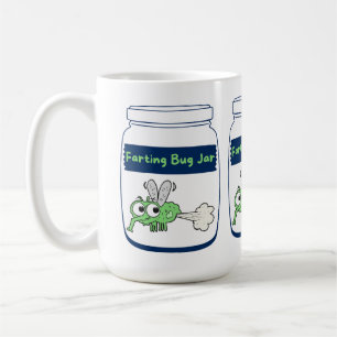 Funny farting Bug Jar Coffee Mug