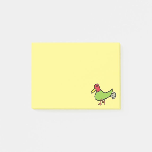 Funny Farting Duck Post-it Notes (Front)