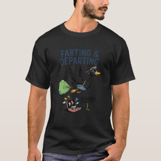 Funny Farting Duck Travel Humor Hilarious Ugly Air T-Shirt