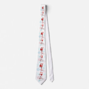 Funny Farting Santa and Snowman Neck Tie