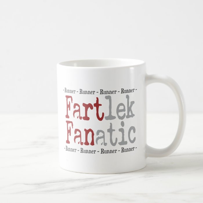 Funny FARTlek FANatic Runner Coffee Mugs