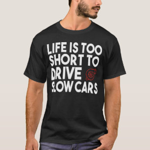 Funny Fast Car Manual Transmission Three Pedals Ca T-Shirt