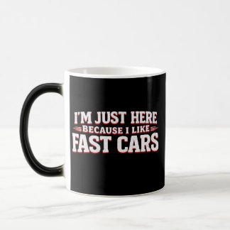 Funny Fast Cars Car Enthusiasts & Racing Color Morph Mug