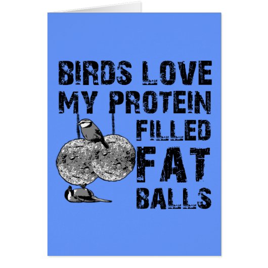 Funny fat balls cards (Front)