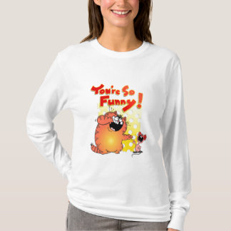 Funny Fat Cartoon Cat + Mouse | Fat Cartoon Cat T-Shirt