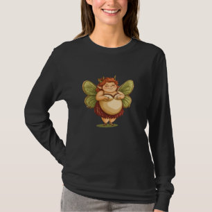 Funny Fat Fairy with Wings Costume for Magical Lov T-Shirt
