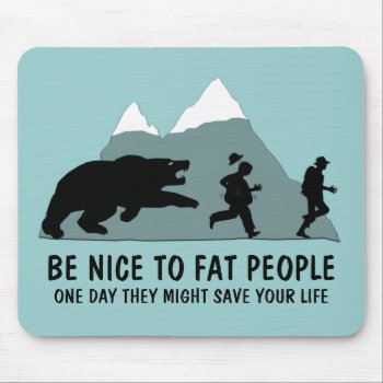 Funny Fat Joke Mouse Pad by Cardsharkkid at Zazzle