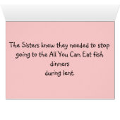 Funny "Fat Nuns" Gifts for any occasion (Inside Horizontal (Bottom))