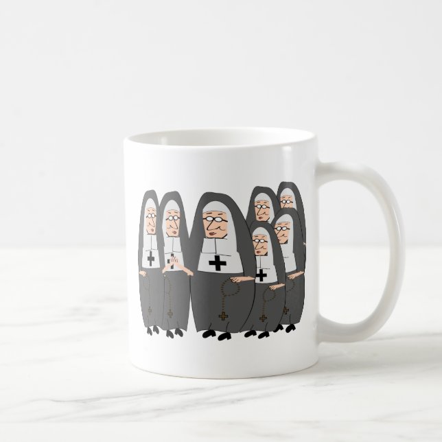 Funny "Fat Nuns" Gifts for any occasion Coffee Mug (Right)