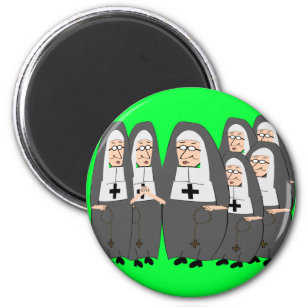 Funny "Fat Nuns" Gifts for any occasion Magnet