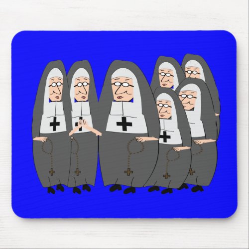 Funny Fat Nuns Gifts for any occasion Mouse Pad