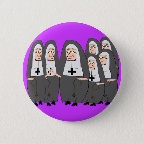 Funny Fat Nuns Gifts for any occasion Pinback Button