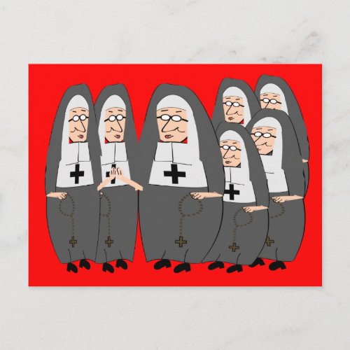 Funny Fat Nuns Gifts for any occasion Postcard