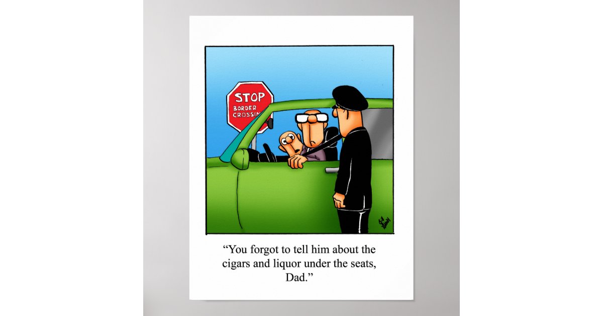Funny Father And Son Humor Poster | Zazzle