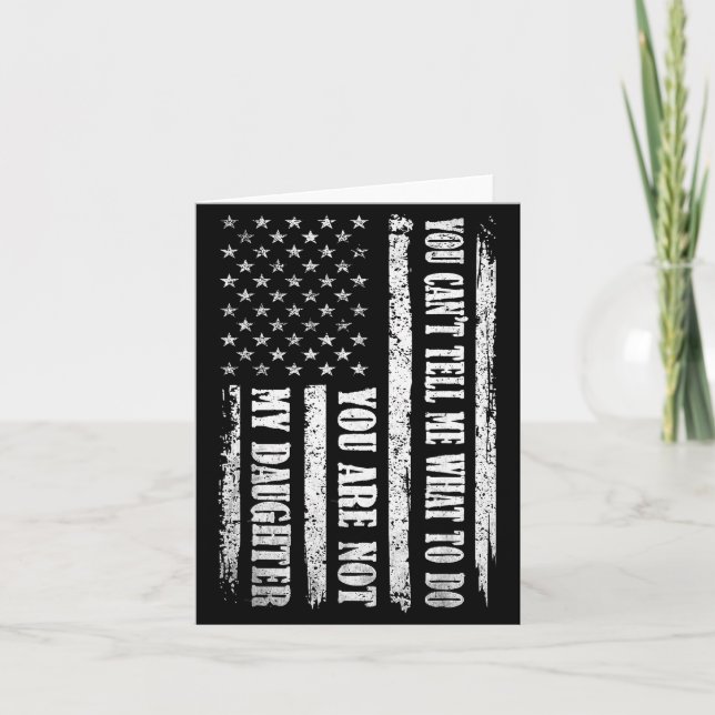 Funny Father Day Design For Daddy Papa Men From Da Card (Front)