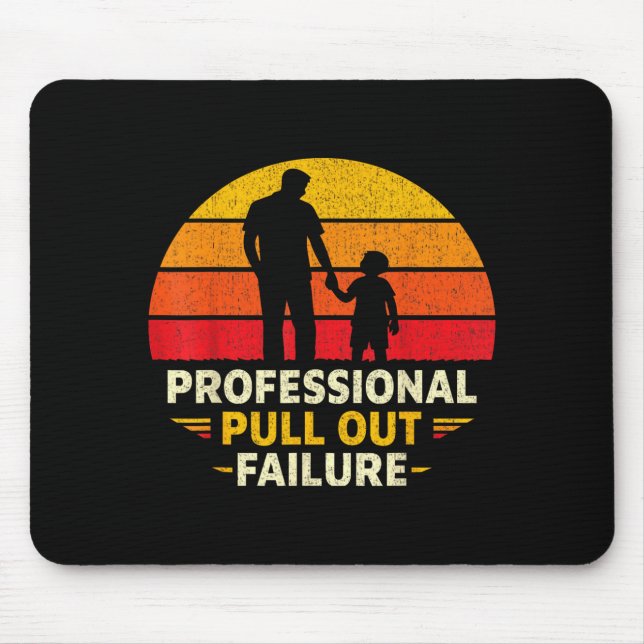 Funny Father Day Humor Professional Pull Out Mouse Pad (Front)