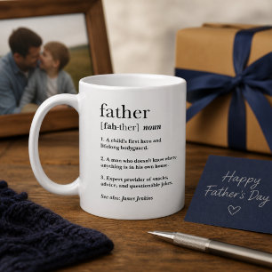 Funny Father Definition Gift for Father’s Day Coffee Mug