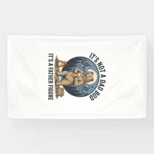 Funny Father Figure Bear Camping Vector Design_1 Banner