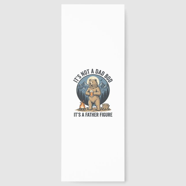 Funny Father Figure Bear Camping Vector Design_1 Bookmarks (Front)