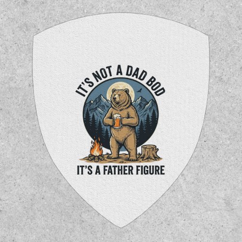 Funny Father Figure Bear Camping Vector Design_1 Patch