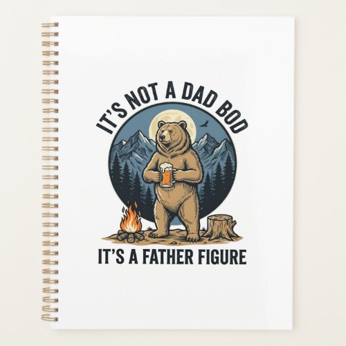 Funny Father Figure Bear Camping Vector Design_1 Planner
