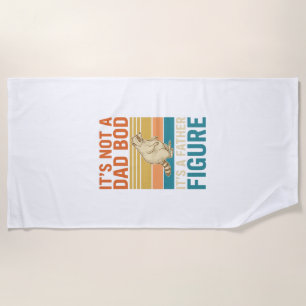 Funny Father Figure Raccoon Vintage Shirt Design_1 Beach Towel