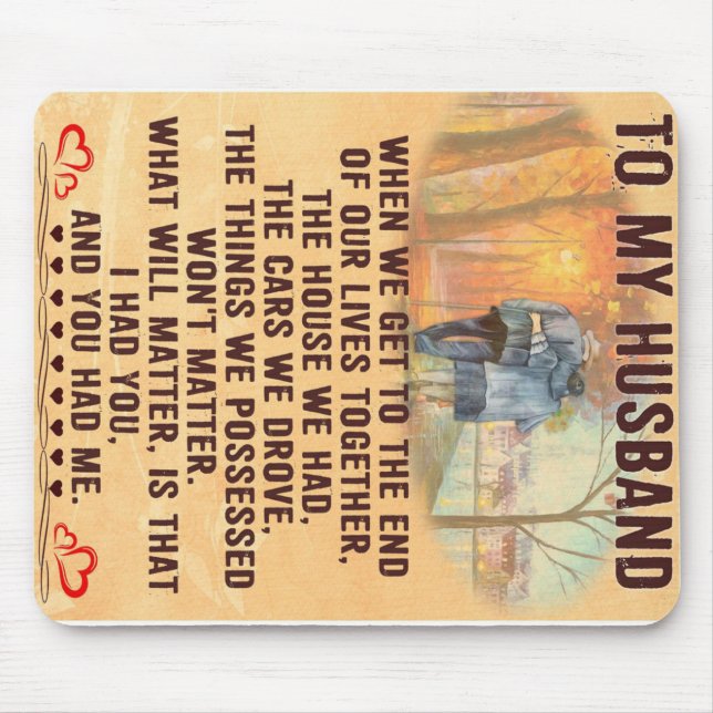 Funny Father Gift | To My Family Present Mouse Pad (Front)