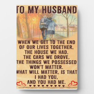 Funny Father Gift To My Family Present Plaque