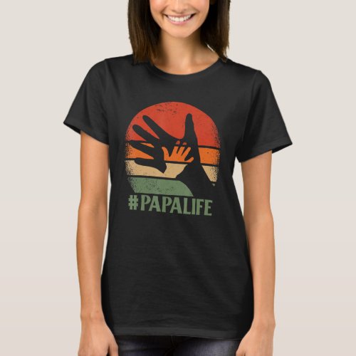 Funny father grandfather Papalife T_Shirt