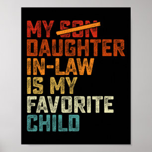 Funny Father In Law Tee Gifts From Daughter In Law Poster