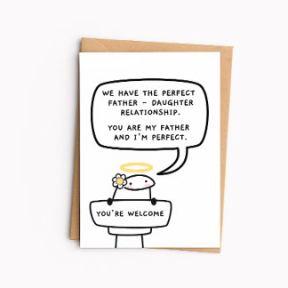 Funny Father’s Day Card - Father Daughter