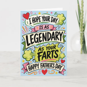 Funny Father’s Day Card – Legendary Farts Dad Joke