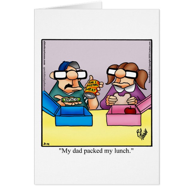 Funny Father’s Day Card "Spectickles" (Front)