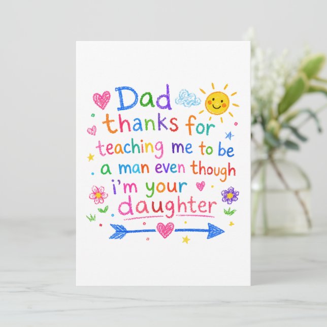 Funny Father’s Day - Cool Dad Humor Gift Design Card (Standing Front)