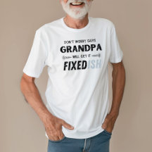 Funny Father’s Day Grandpa Get It Fixed Rustic