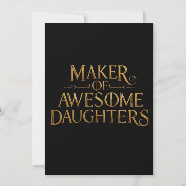 Funny Father’s Day - Humor Gift Design Card (Front)