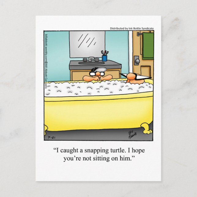 Funny Fatherhood Humor Postcard (Front)
