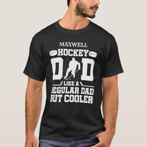 Funny Fathers Dad Hockey Dad T_Shirt
