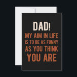 Funny Fathers Day 2021 Card<br><div class="desc">Wish any the Dad the best with this cute & funny Father's Day design</div>