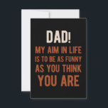 Funny Fathers Day 2021 Card<br><div class="desc">Wish any the Dad the best with this cute & funny Father's Day design</div>