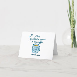 Funny father's day 2025 letterpress thank you card