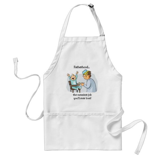 Funny Father's Day Adult Apron (Front)