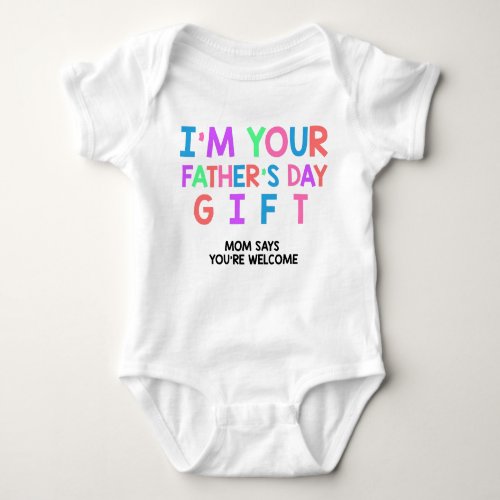 Funny Fathers Day Baby Girl Outfit Baby Bodysuit