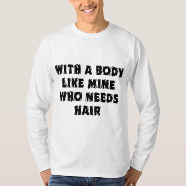 Funny Father's Day Bald Man T-Shirt (Front)
