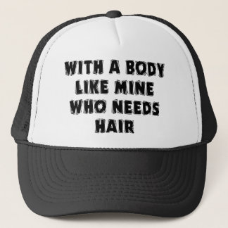 Funny Father's Day Bald Man Trucker Hat