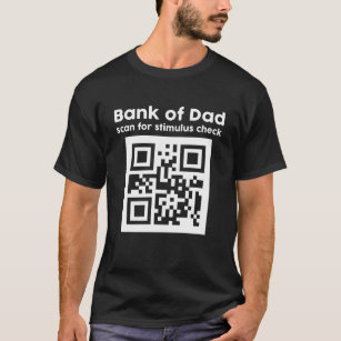 Funny Father's Day Bank Of Dad Stimulus Check T-Shirt